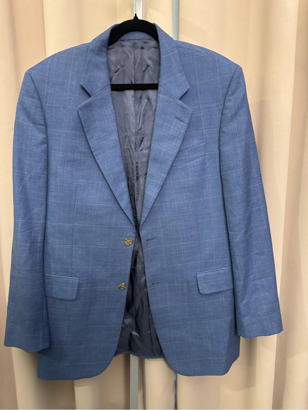 Eleventy Light Blue Windowpane Sport Coat